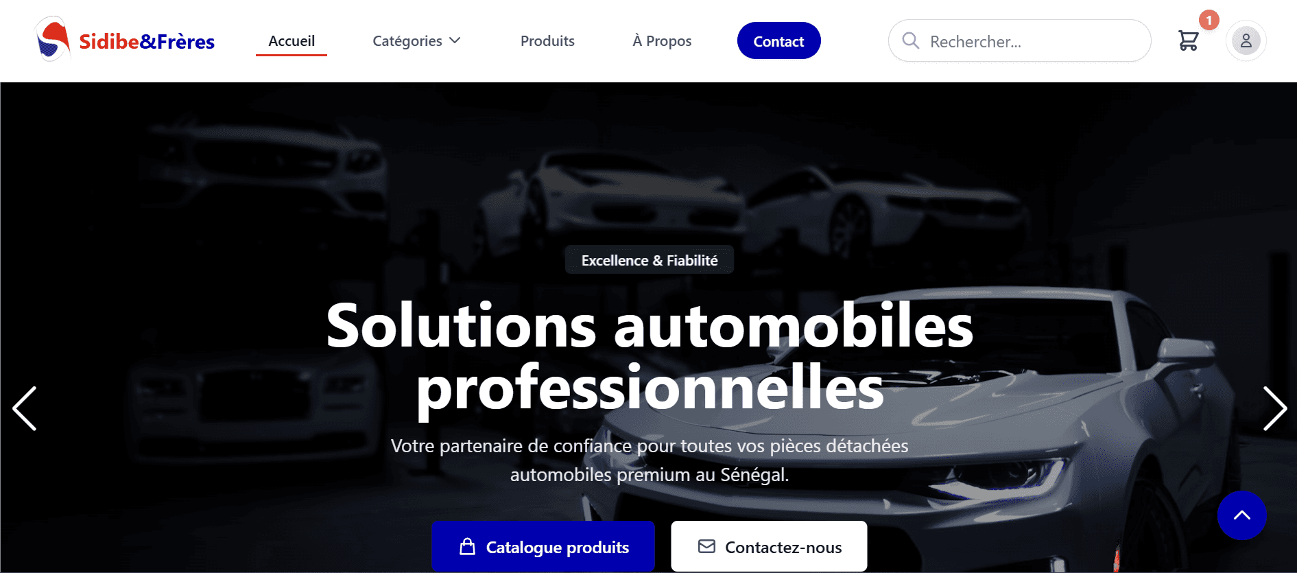 Screenshot 1 of project Sidibé et Frère